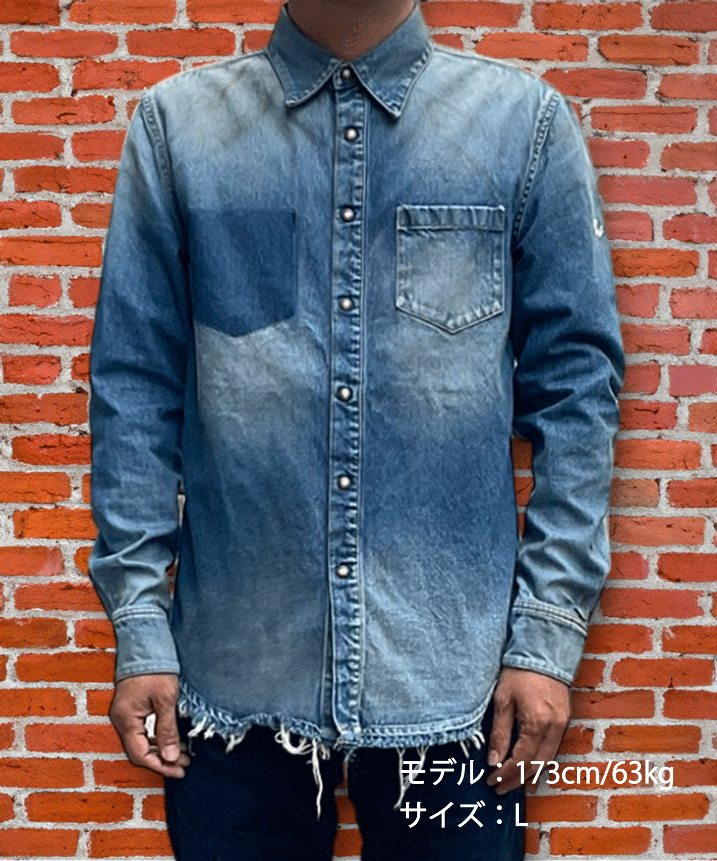 10oz DENIM SHIRTS(GRUNGE)