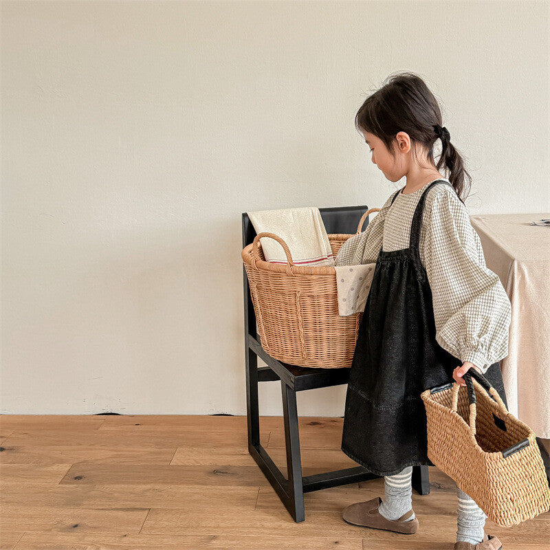 シンプルデニムワンピース