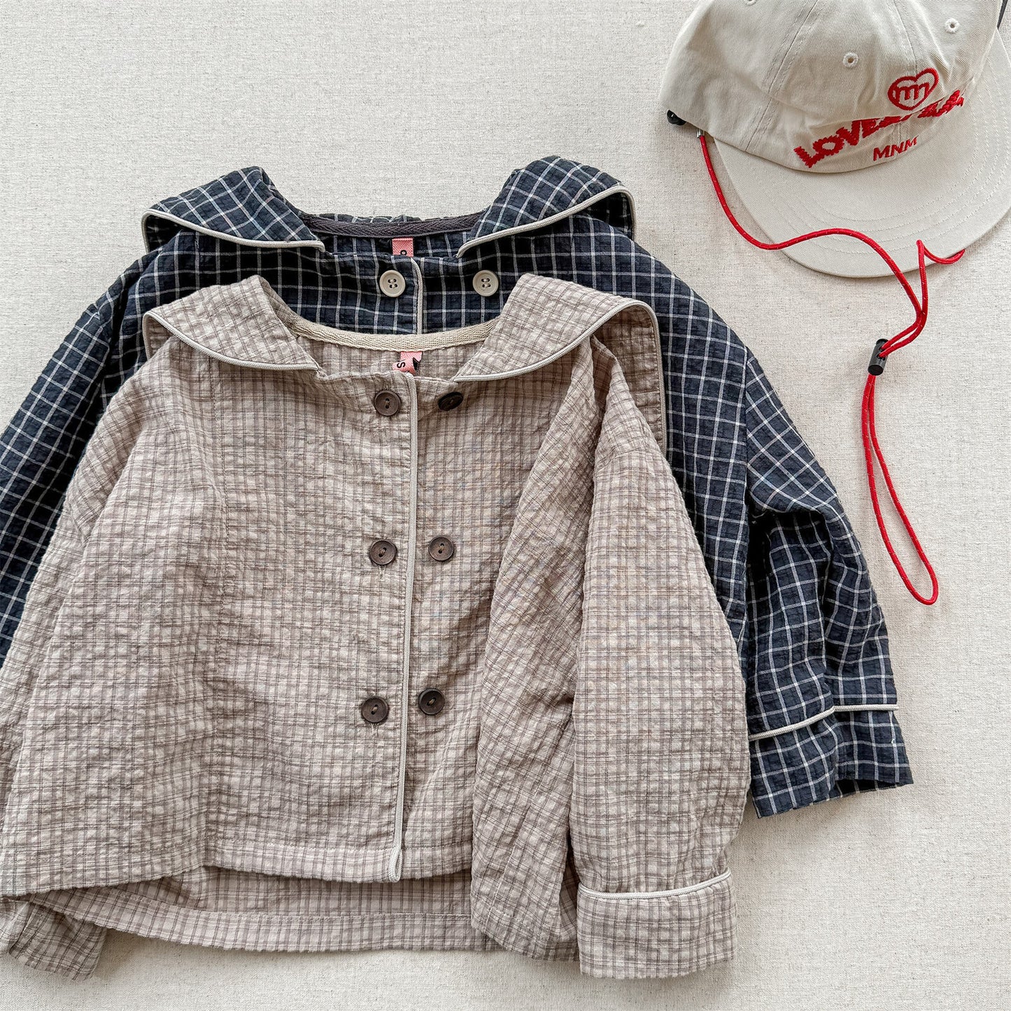 ベビー・キッズ用チェック柄シャツ