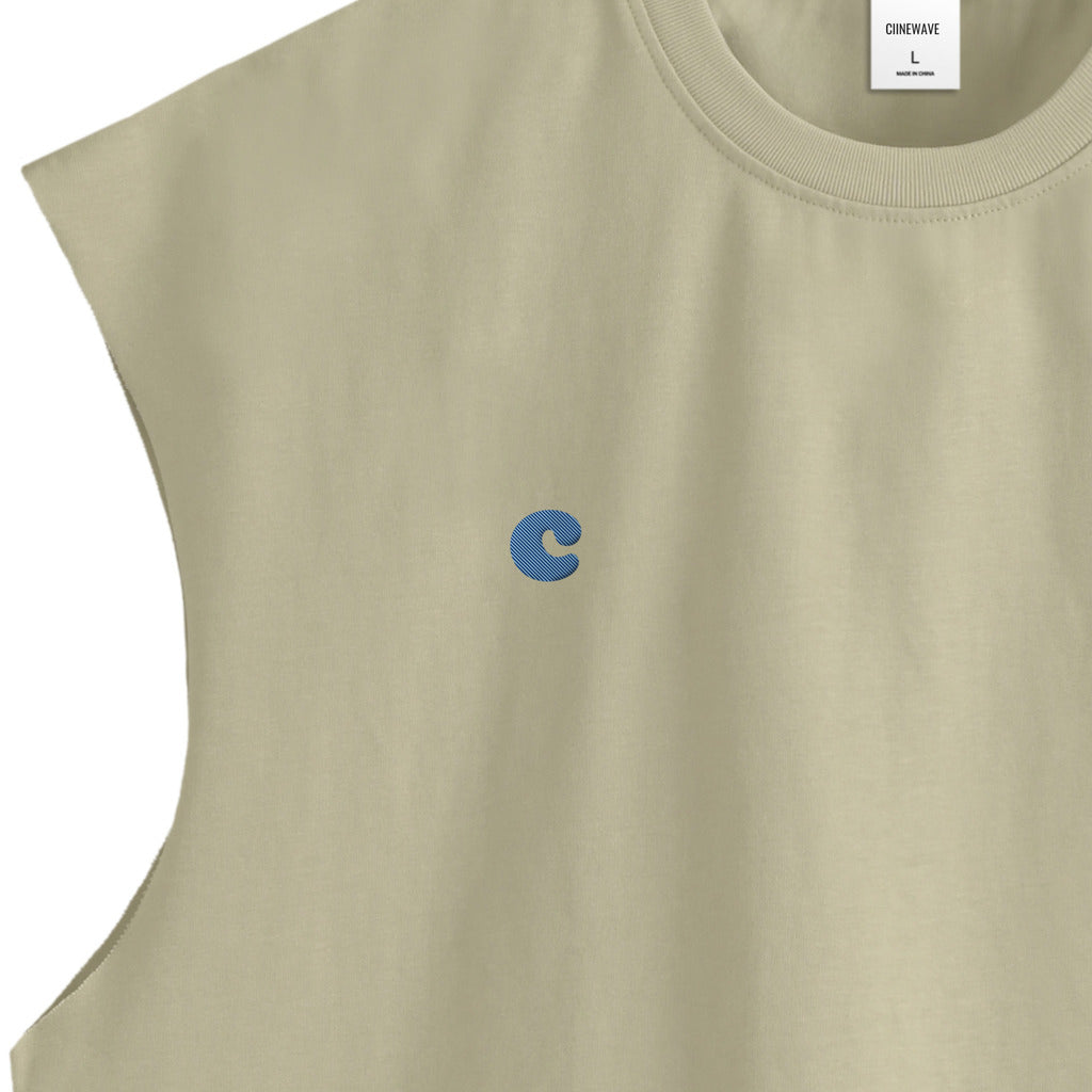 【MEN】ciinewaveコットン タンクトップ