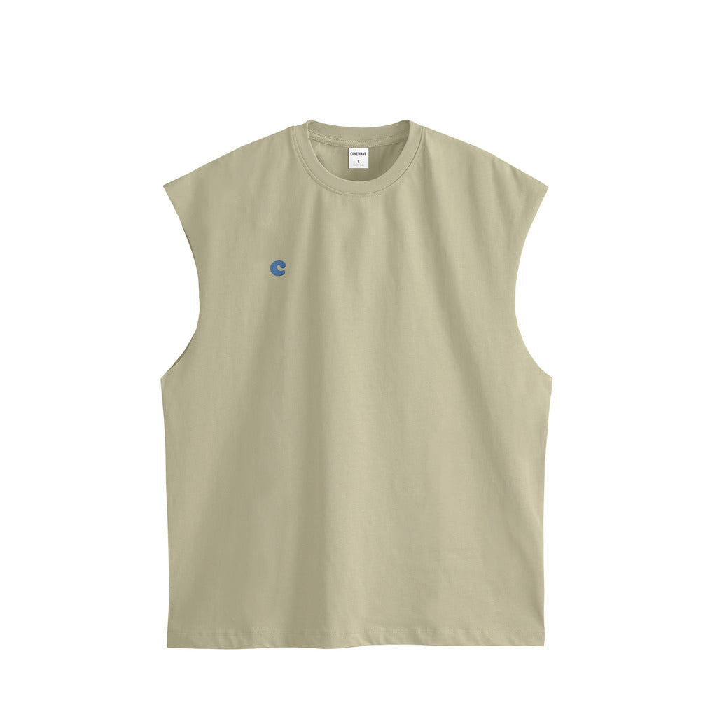【MEN】ciinewaveコットン タンクトップ