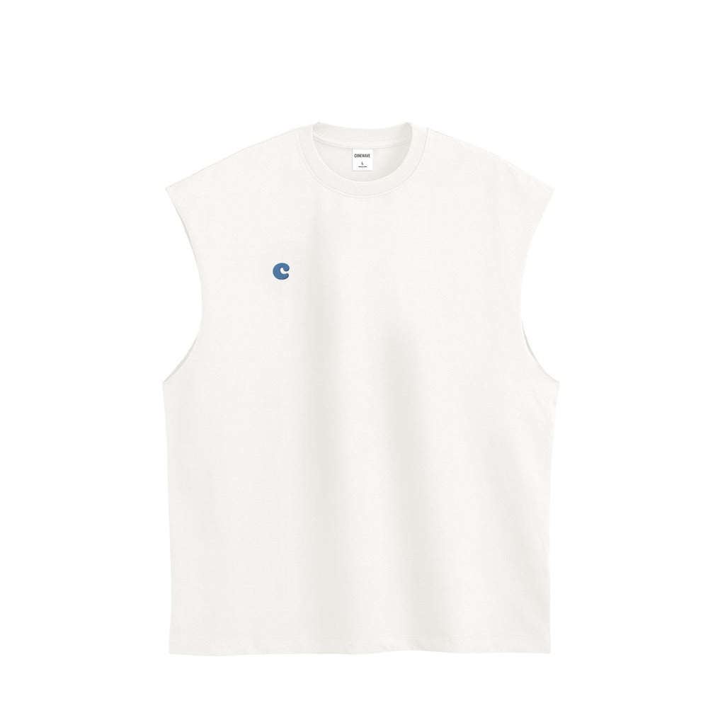 【MEN】ciinewaveコットン タンクトップ