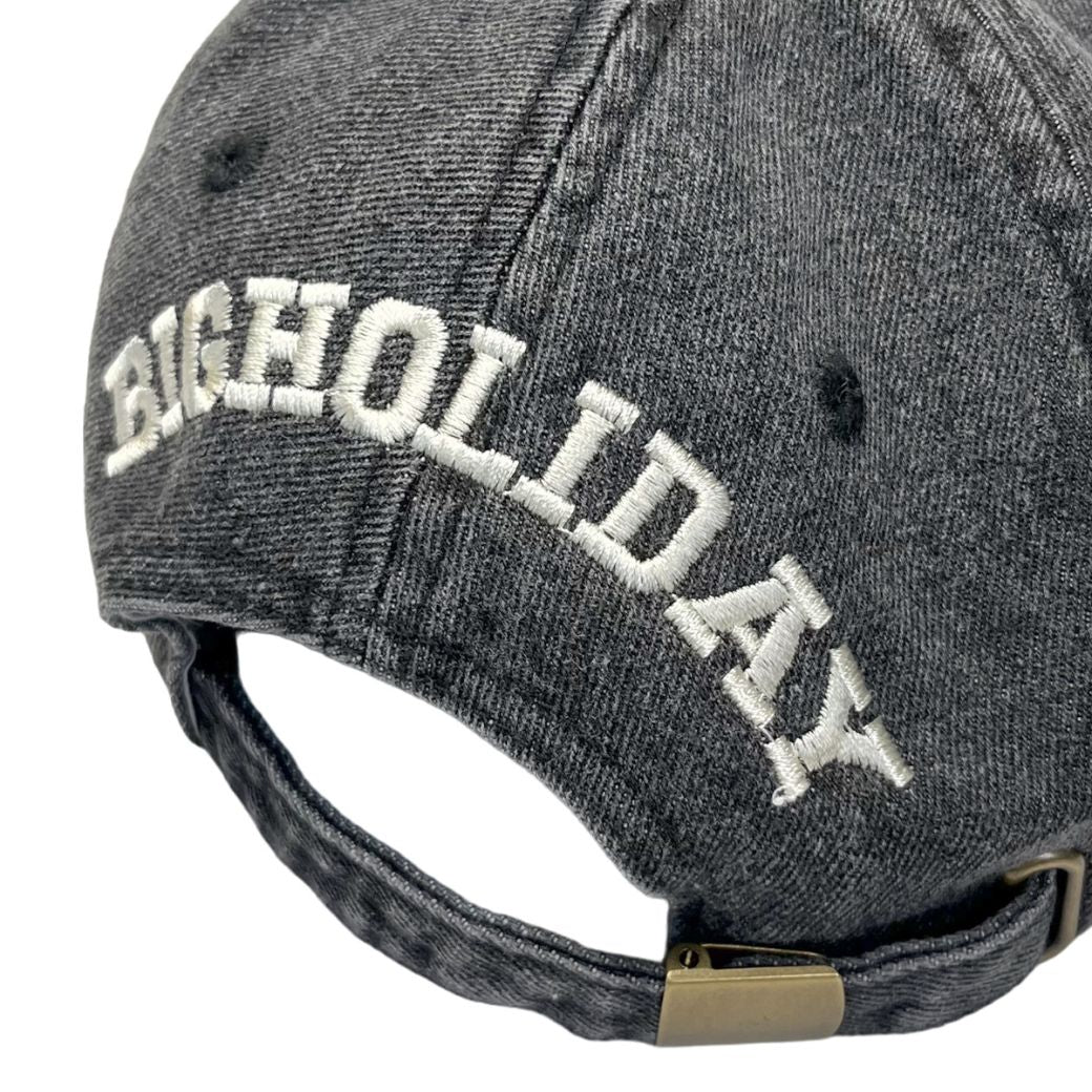 BASEBALL COTTON DENIM TWILL CAP / BLACK