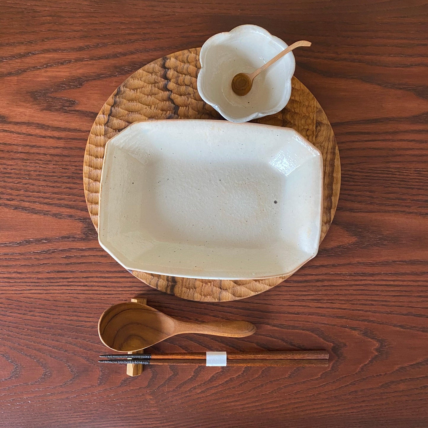 八角鉢 小 鉄散|古谷製陶所(信楽焼 陶器)【古55】