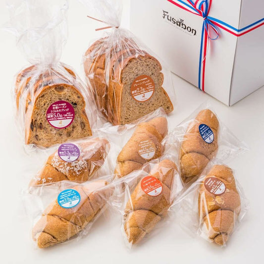 【送料・ギフトパッケージ込】フスボン低糖質パン8種セット