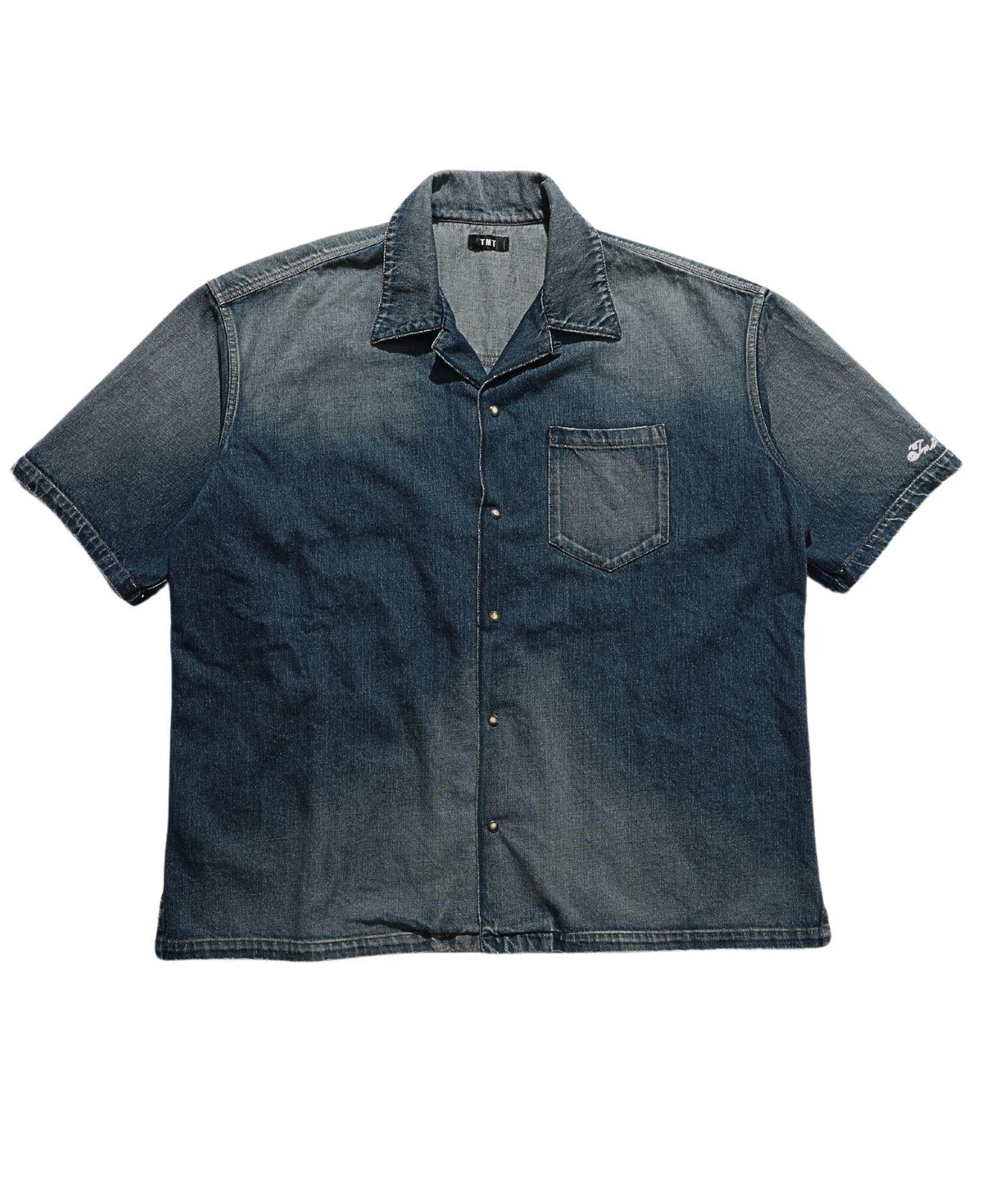 10oz DENIM SHORT SLEEVE SHIRTS（OVERSIZED）