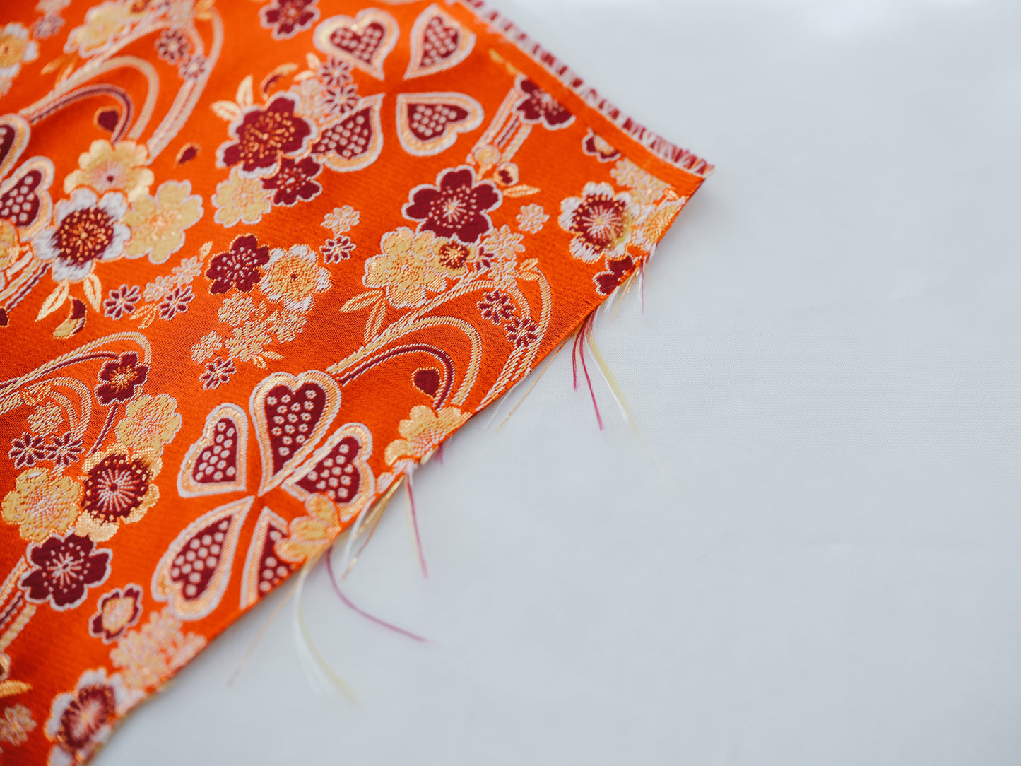 Hina doll fabric（雛人形のはぎれ）〜暖色（赤橙黄）系〜