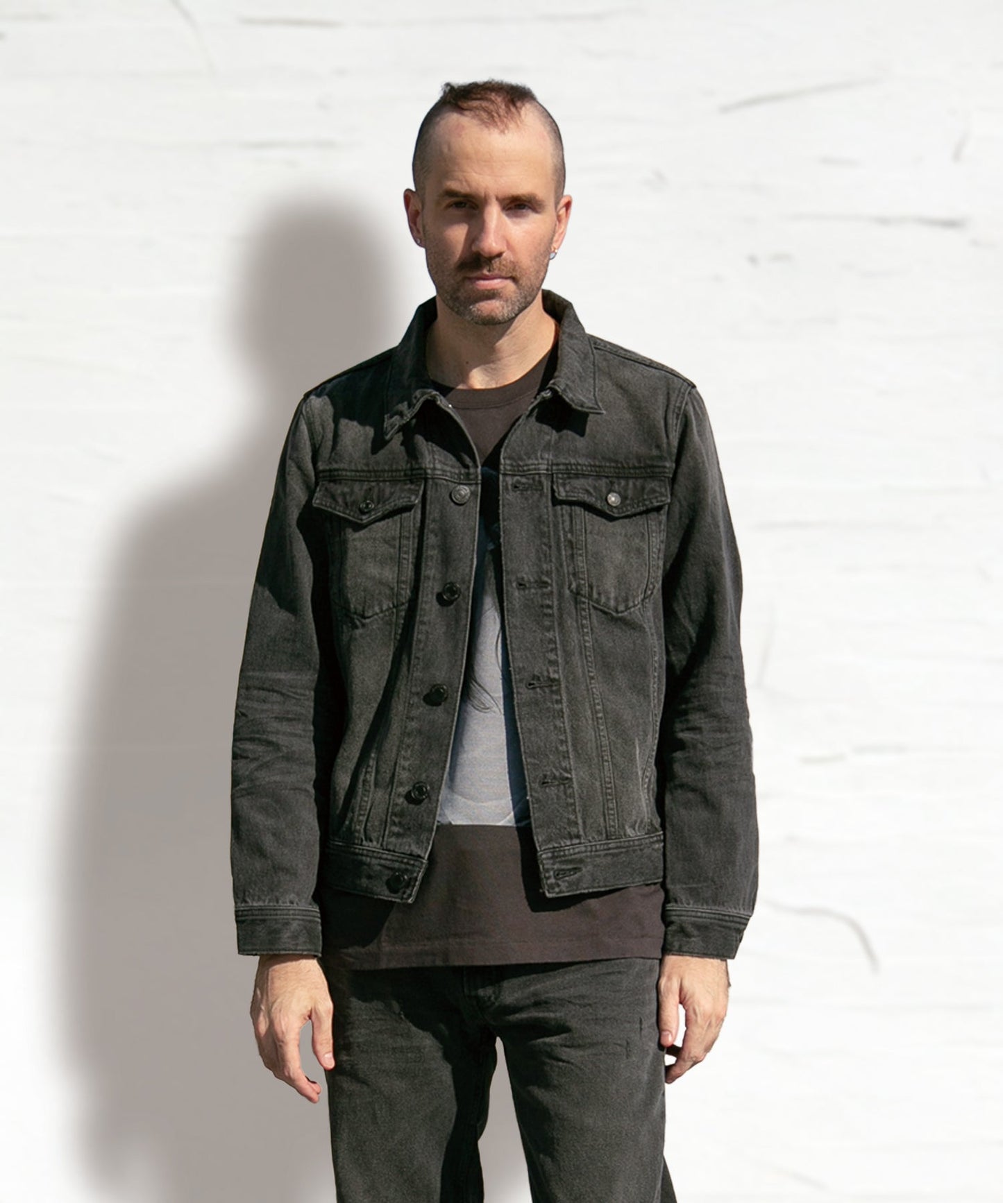 12oz SOFT BLACK DENIM TRUCKER JACKET