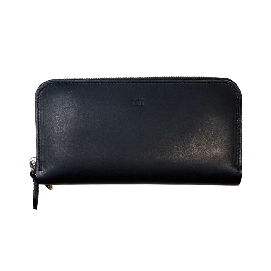 INDIGO LEATHER STADS WALLET (LONG)