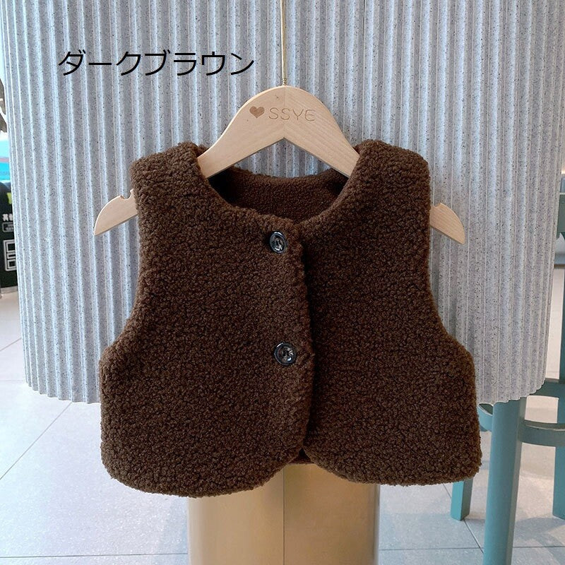 ベビー＆キッズ ボアベスト