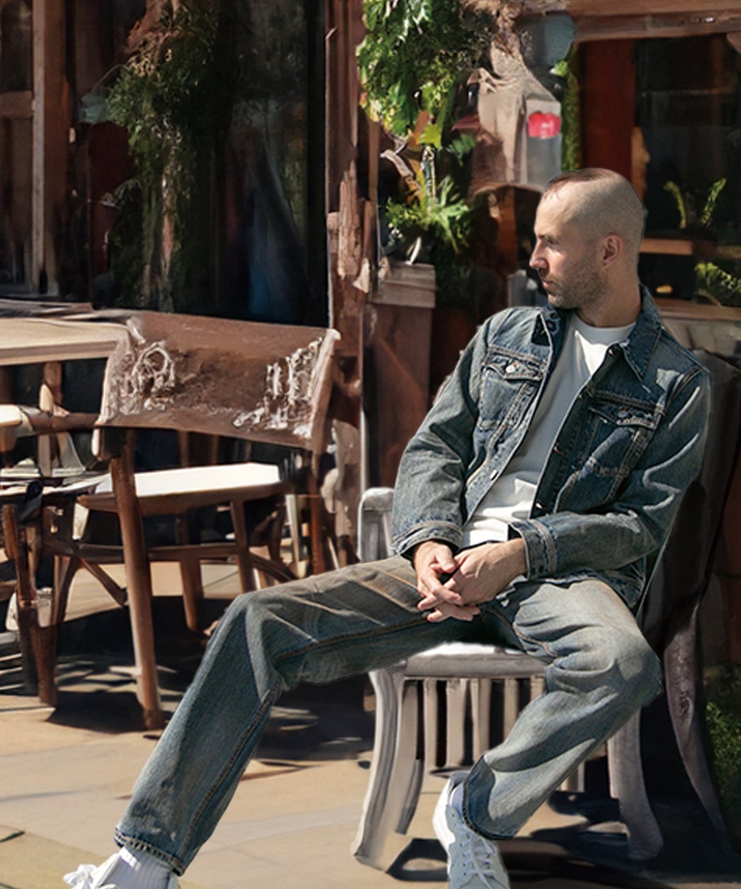 12oz SOFT DENIM TRUCKER JACKET／INDIGO LIGHT