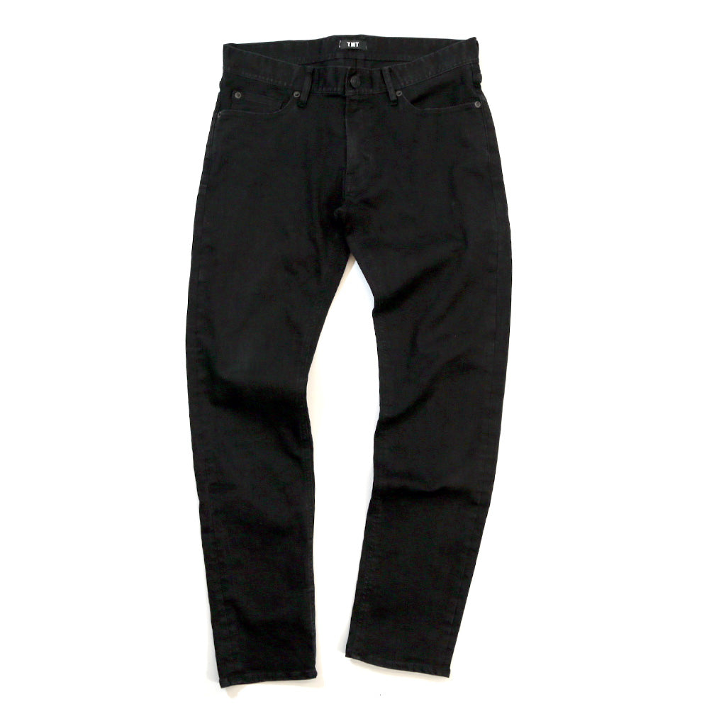 STRETCH COMFY DENIM 5P SKINNY SLIM FIT / BLACK