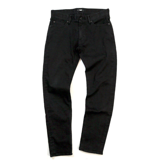 STRETCH COMFY DENIM 5P SKINNY SLIM FIT / BLACK