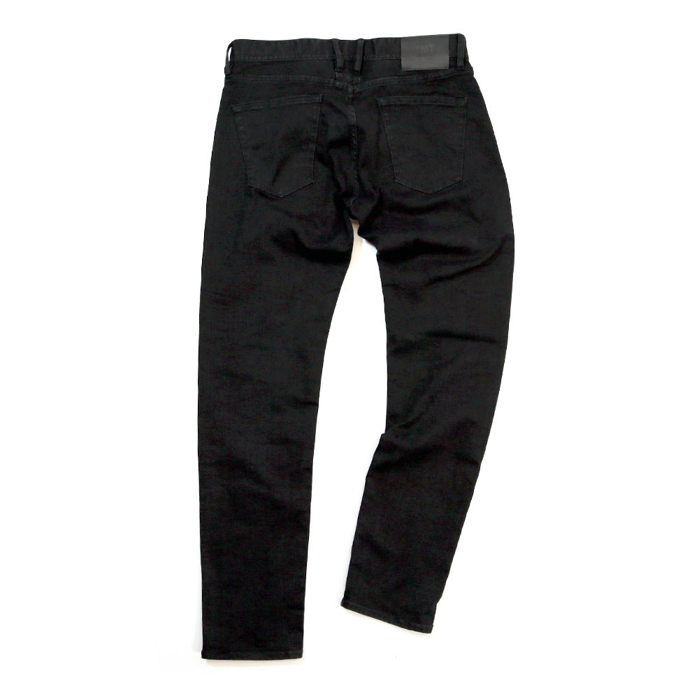 STRETCH COMFY DENIM 5P SKINNY SLIM FIT / BLACK