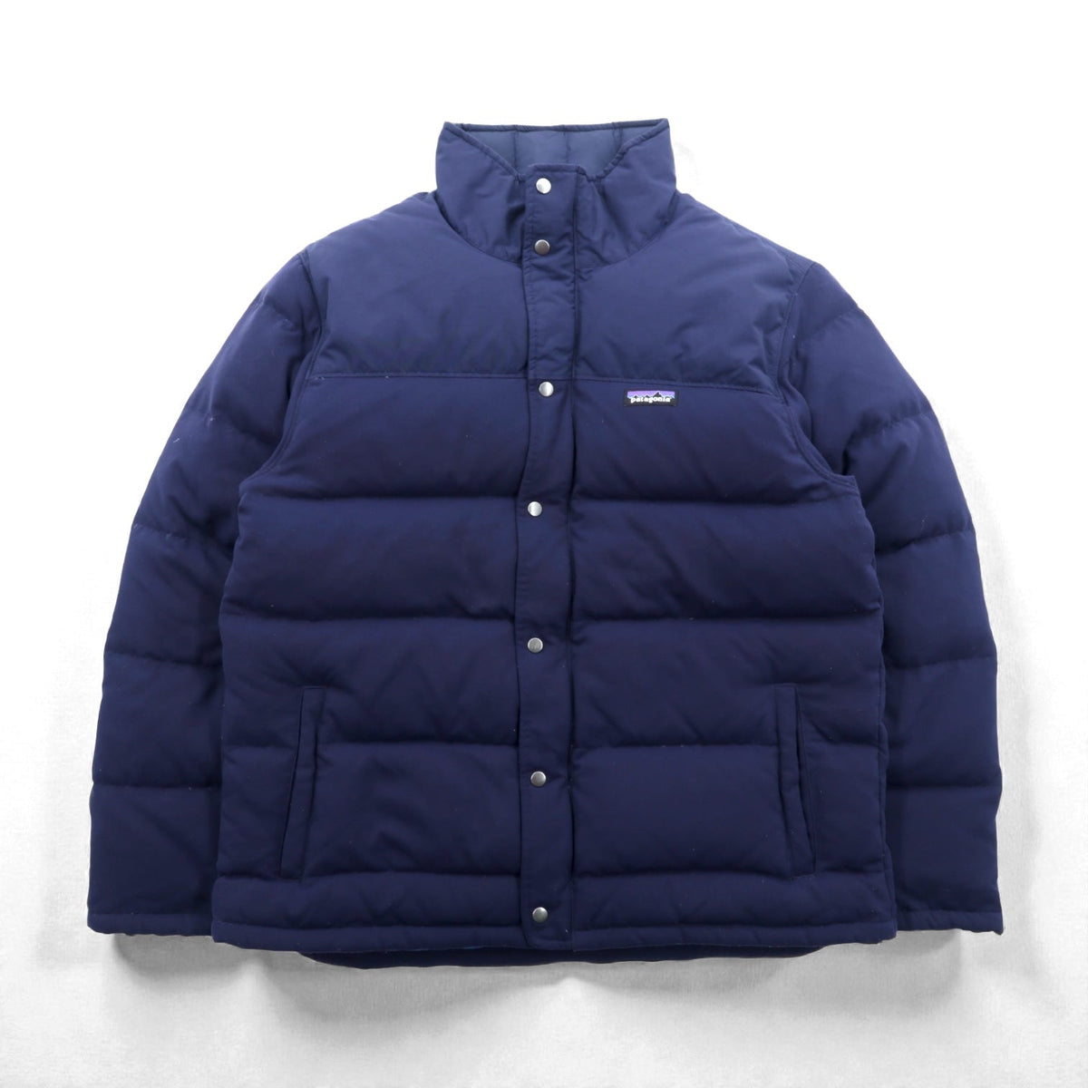 Patagonia スタンドカラー Bivy Down Jacket ビビー ダウンジャケット L ネイビー ナイロン 28321FA15