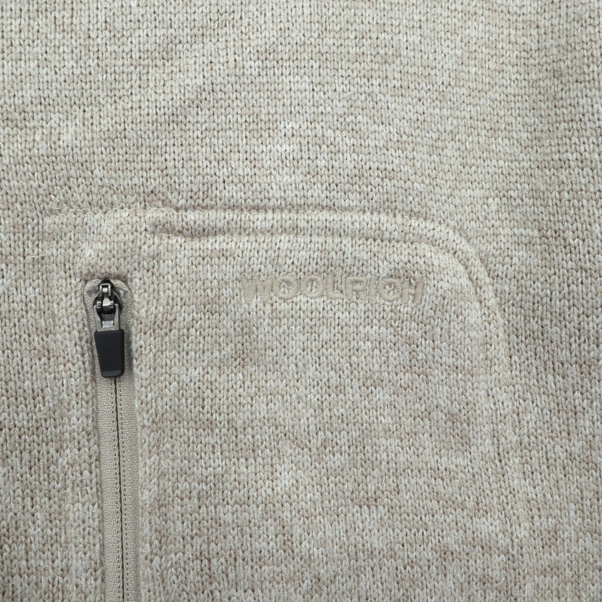 Woolrich ハーフジップ フリース プルオーバー セーター フリースジャケット XL ベージュ HMQ00235