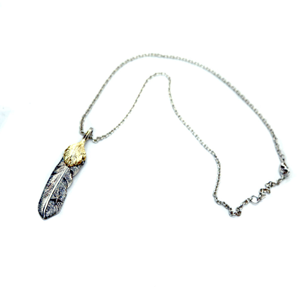 DOUBLE FEATHER TOP(LARGE) / SILVER