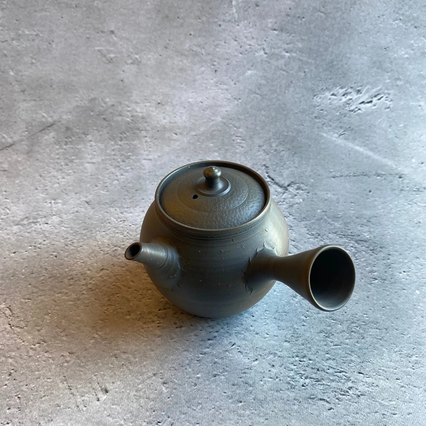 槌目蓋梨皮窯変急須【8】