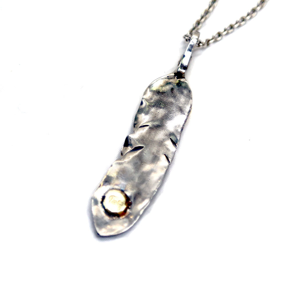 DOUBLE FEATHER TOP(LARGE) / SILVER