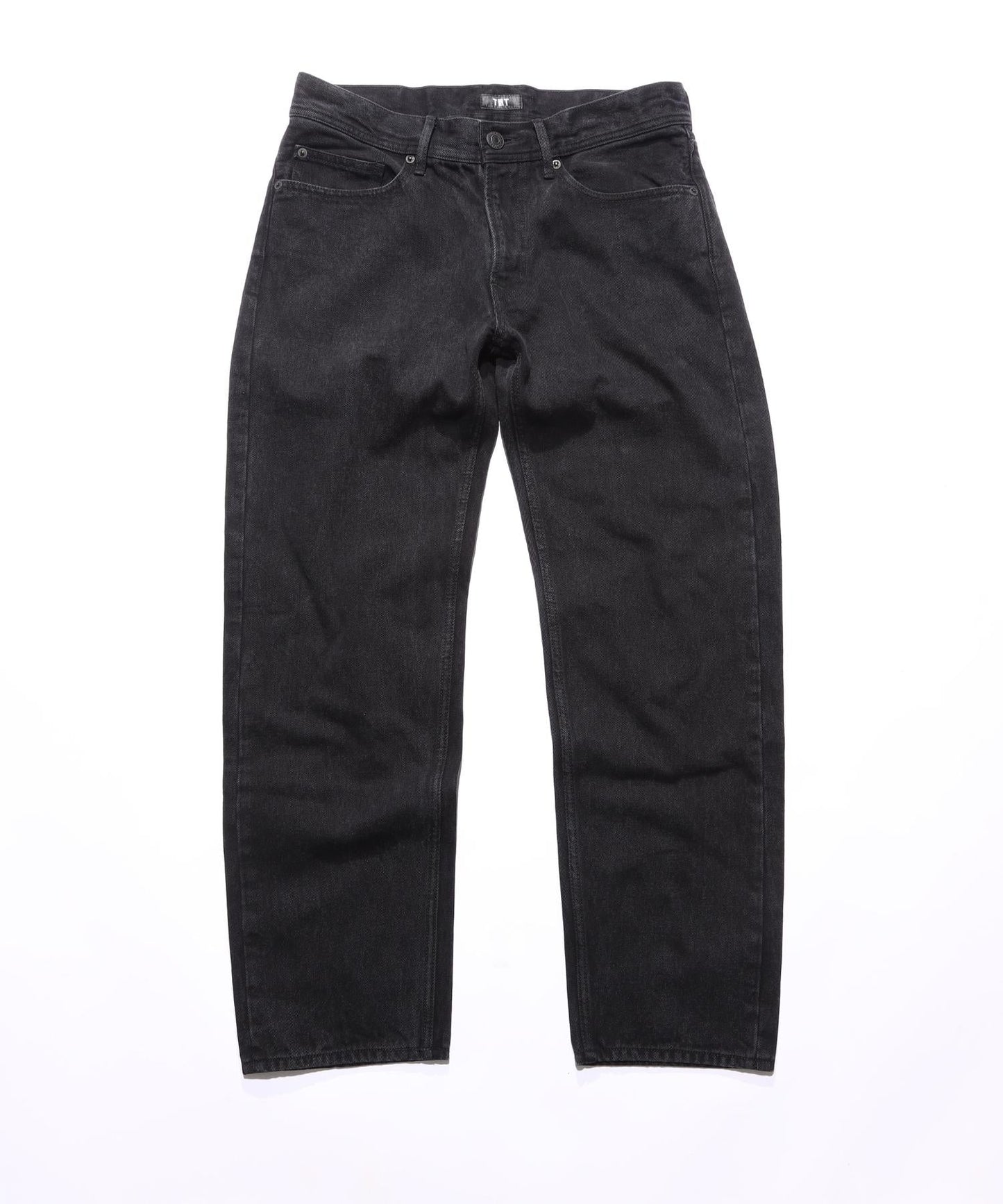 12oz SOFT BLACK DENIM 5P STRAIGHT