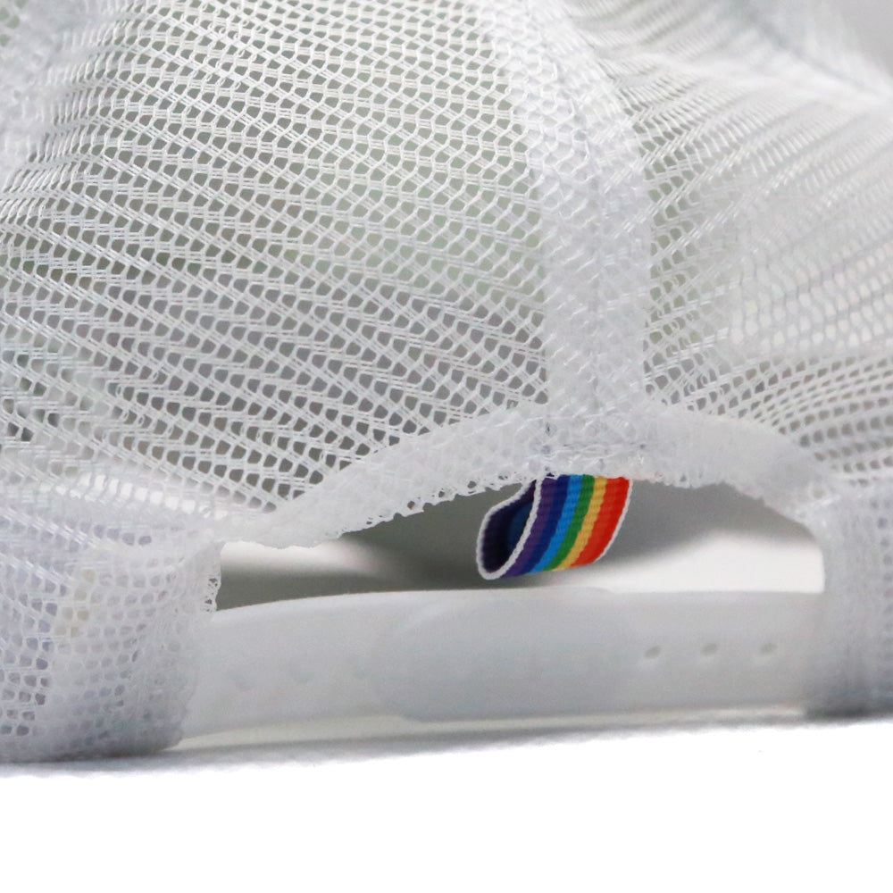 CIRCLE LOGO MESH CAP / WHITE