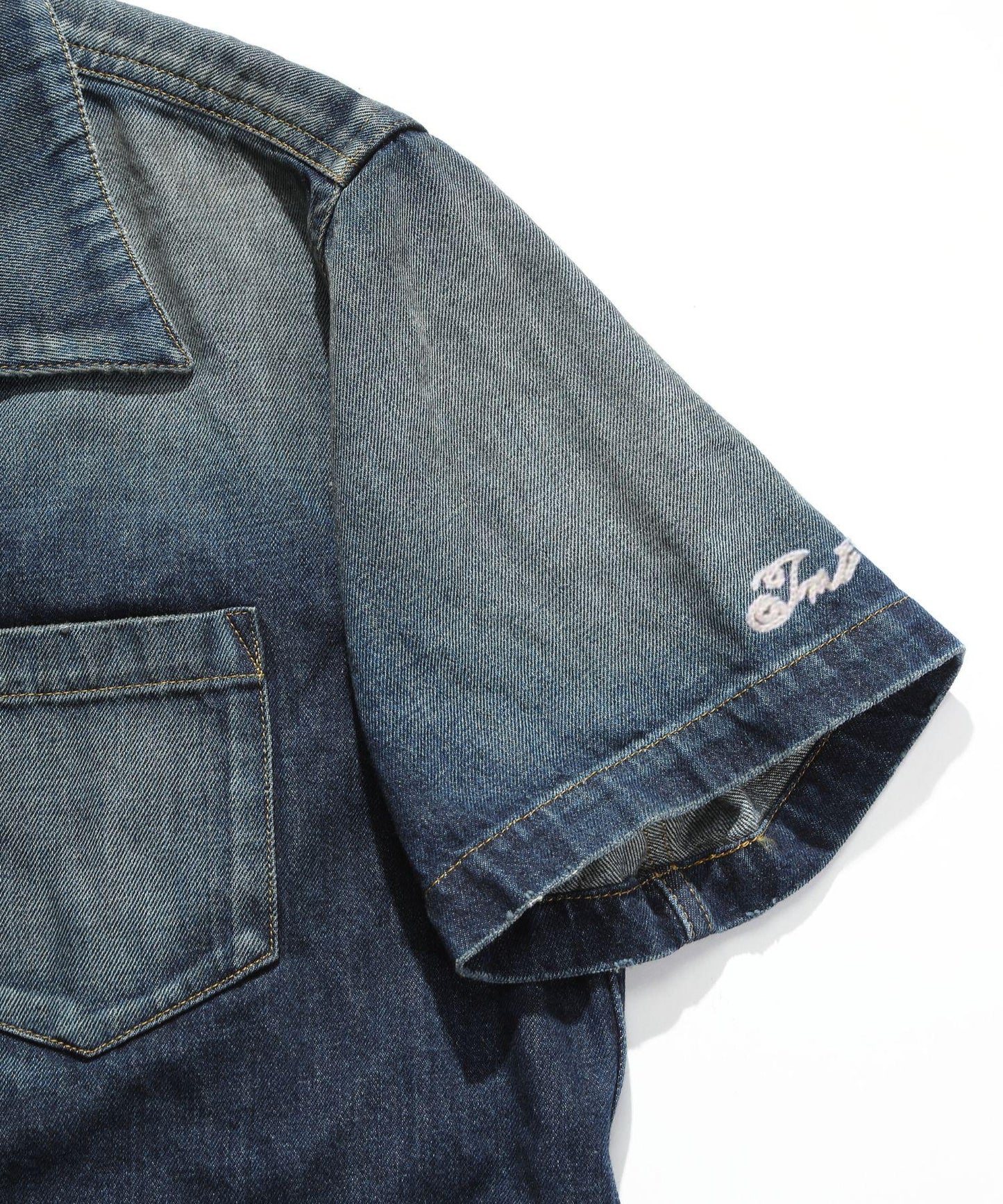10oz DENIM SHORT SLEEVE SHIRTS（REGULAR FIT）