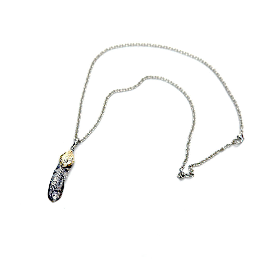 DOUBLE FEATHER TOP(MIDIUM) / SILVER