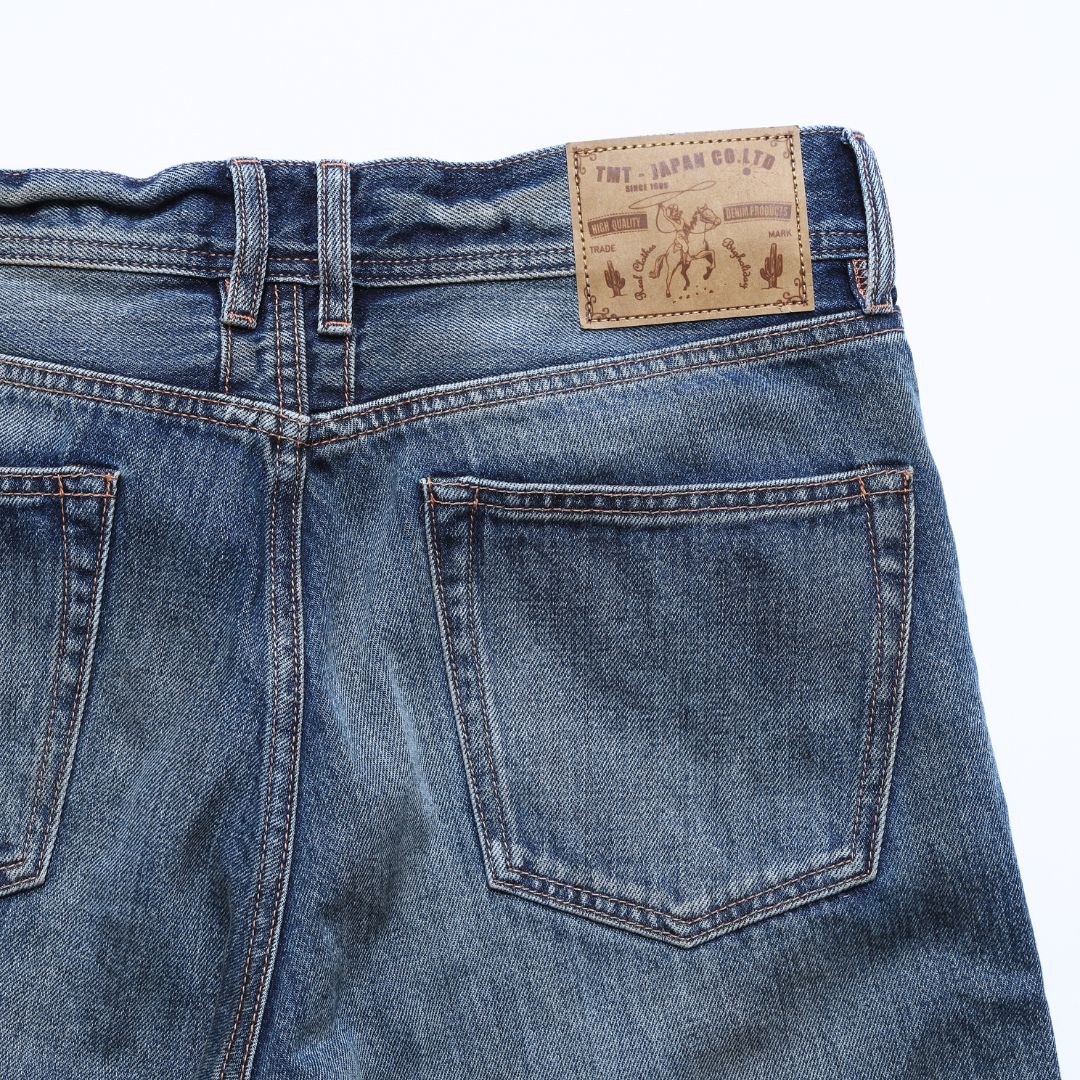 12oz SOFT DENIM 5P STRAIGHT／INDIGO LIGHT
