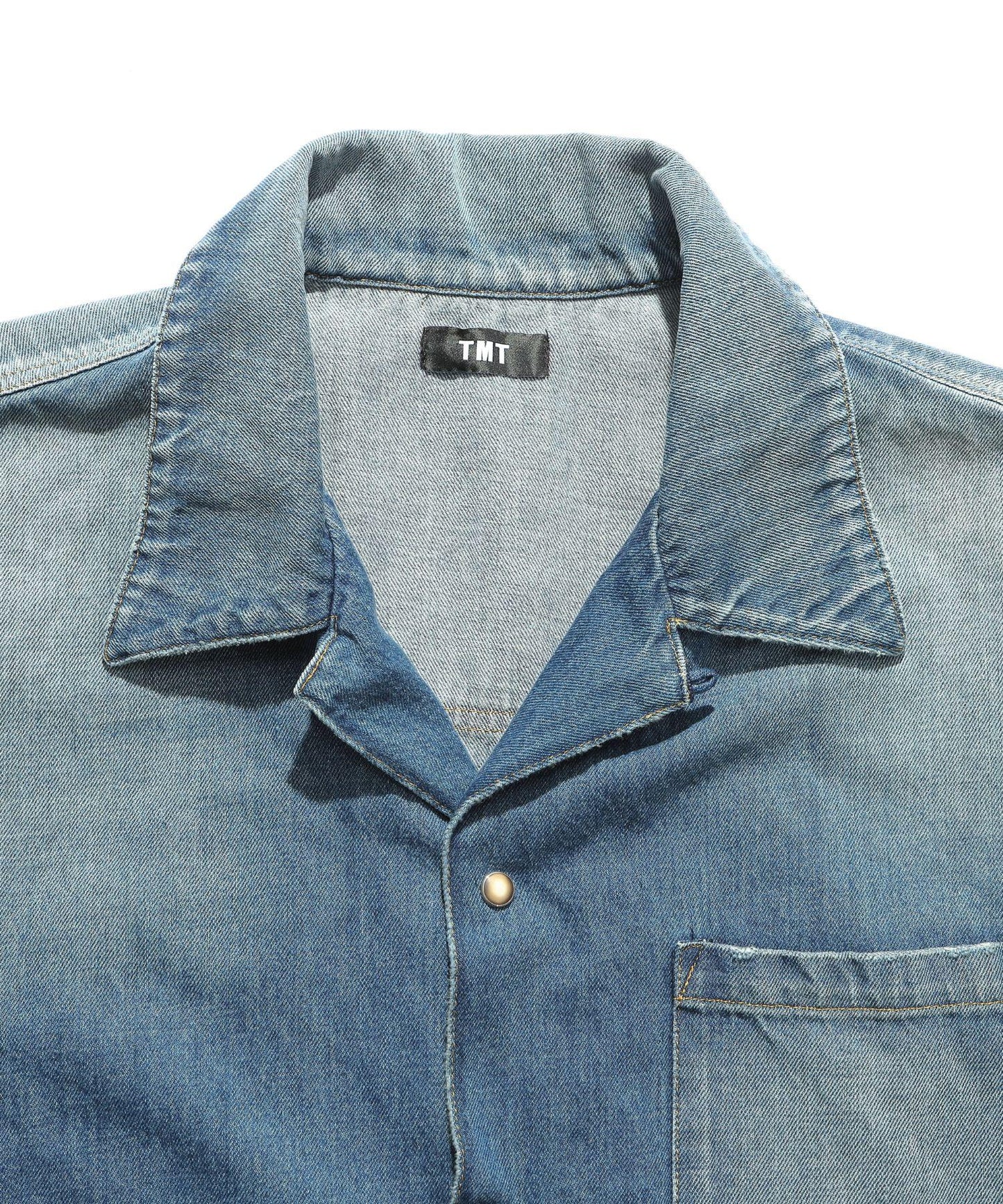 10oz DENIM SHORT SLEEVE SHIRTS（OVERSIZED）