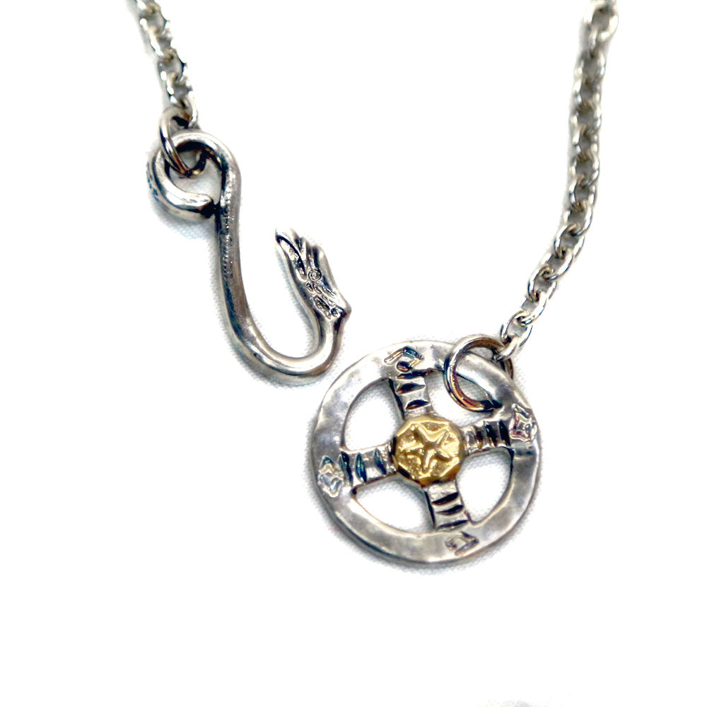 EAGLEHOOK&CIRCLE CHAIN(SHORT)/ SILVER