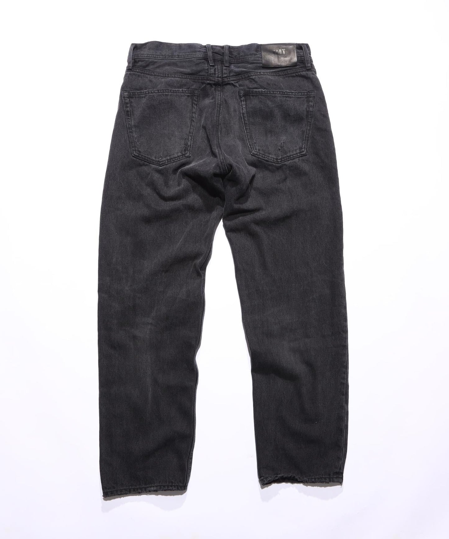 12oz SOFT BLACK DENIM 5P STRAIGHT