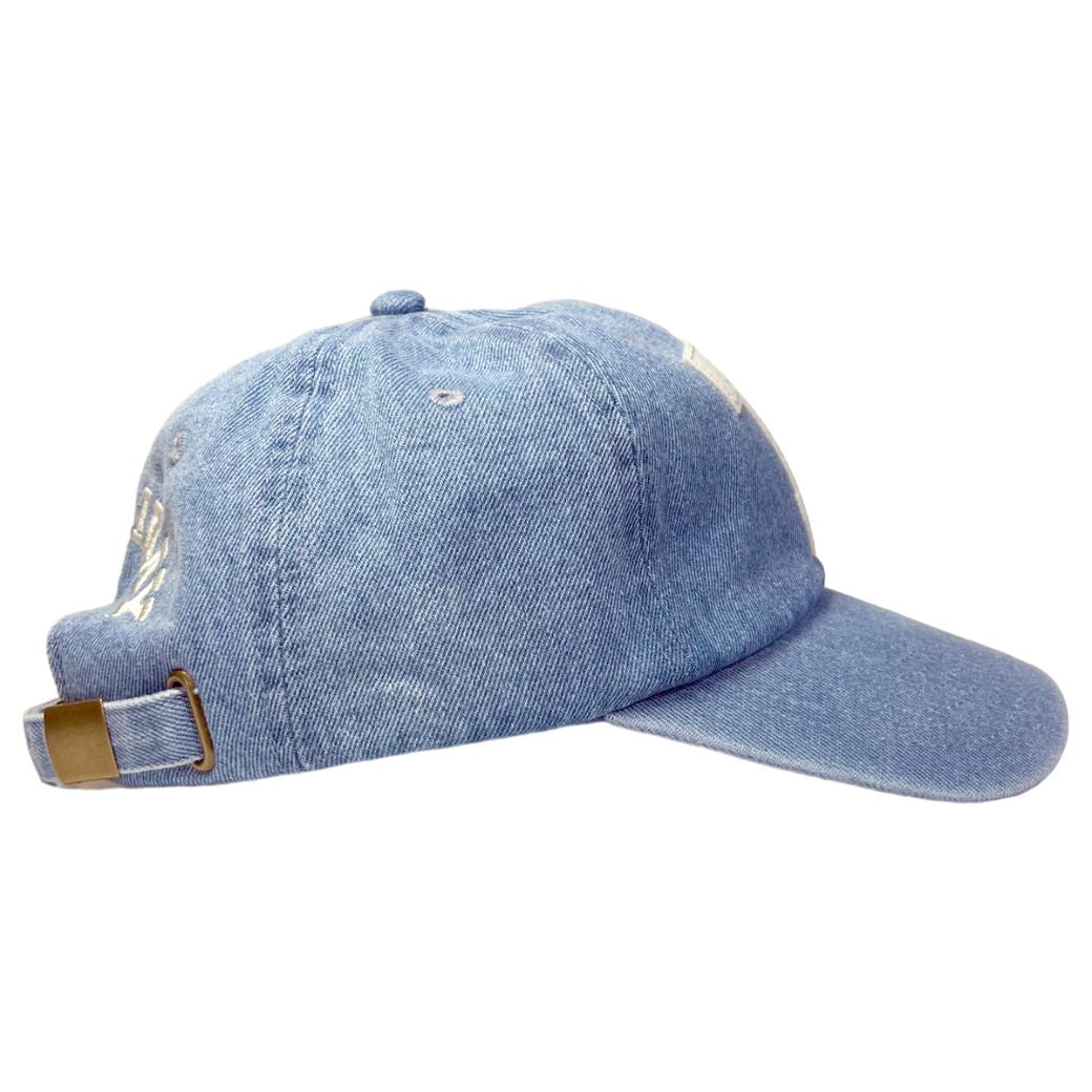 BASEBALL COTTON DENIM TWILL CAP / LIGHT INDIGO
