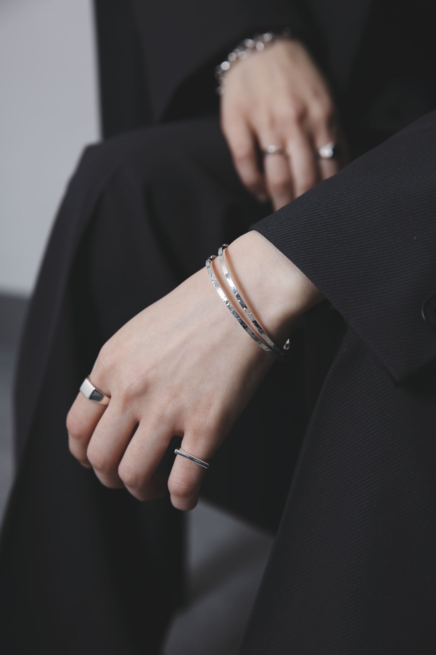 シルバー925 バングル｜いぶし加工なし｜24-B-013