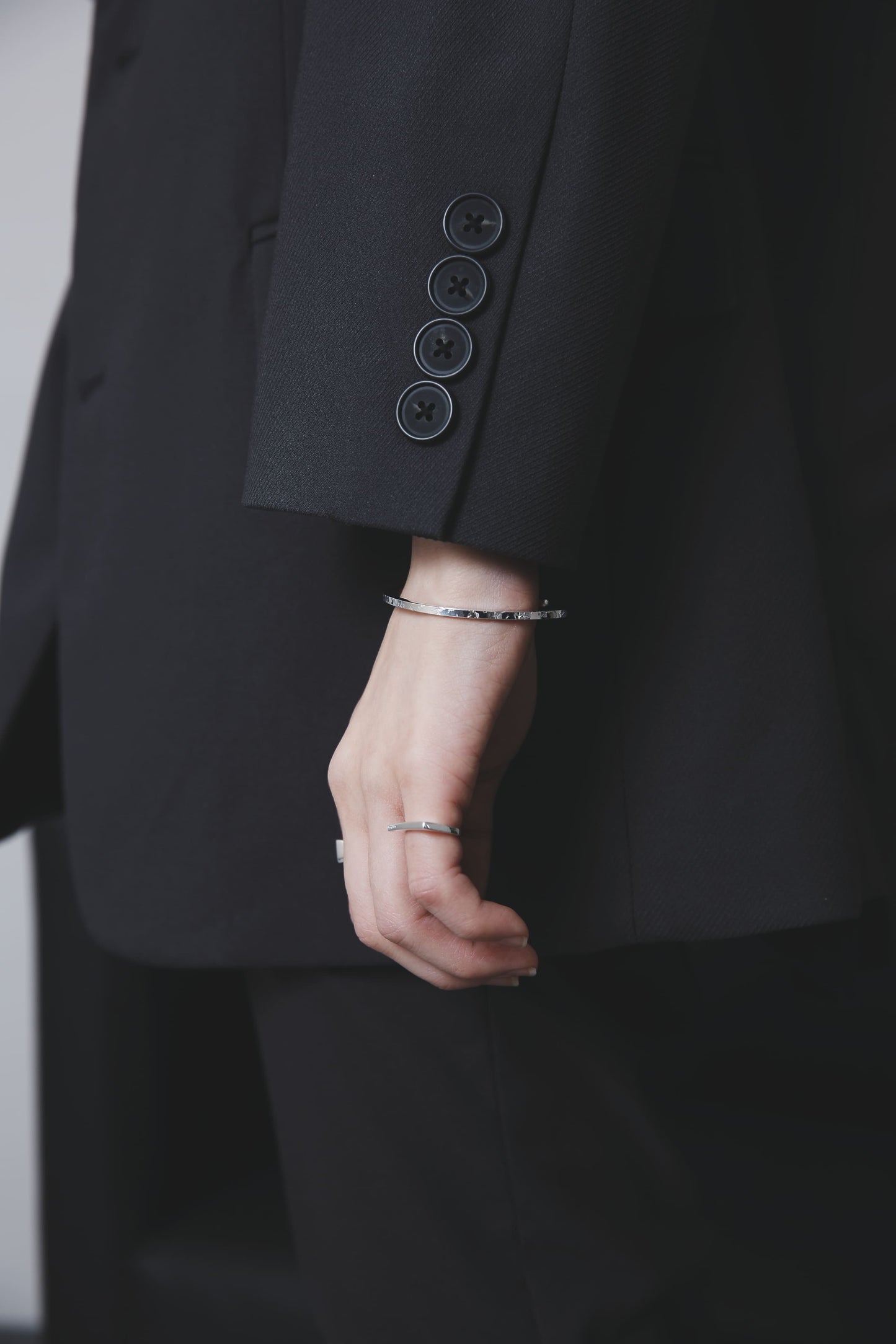 シルバー925 バングル｜いぶし加工なし｜24-B-013