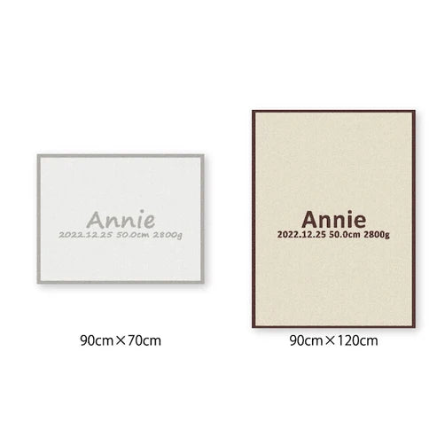 [ネーム]AnniversaryBlanketオーガニック