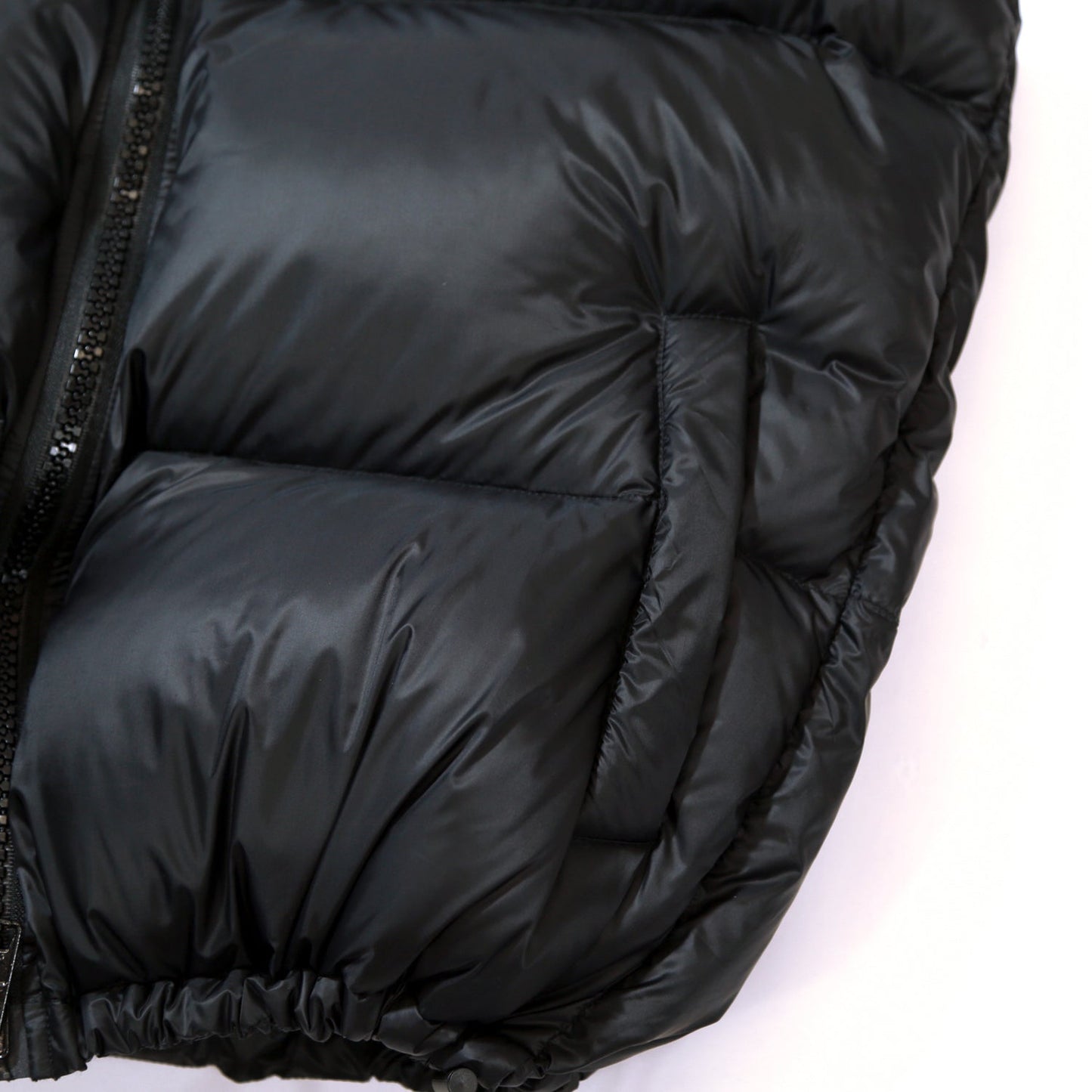 NYLON DOWN VEST／ BLACK