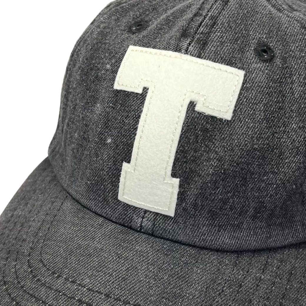 BASEBALL COTTON DENIM TWILL CAP / BLACK