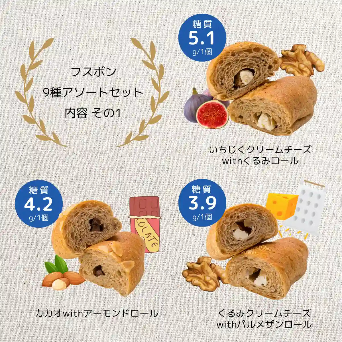 【送料・ギフトパッケージ込】新・フスボン９種アソートセット