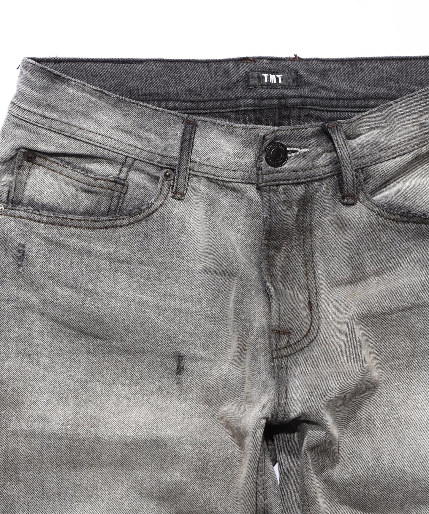 12oz SOFT BLACK DENIM 5P STRAIGHT