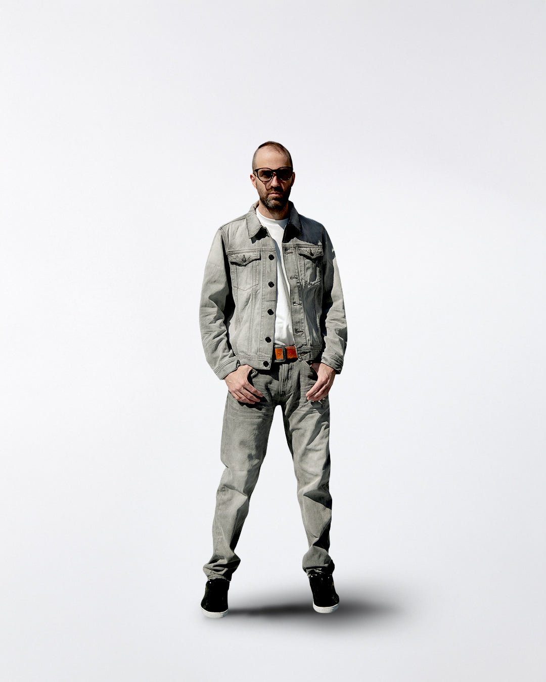 12oz SOFT BLACK DENIM TRUCKER JACKET