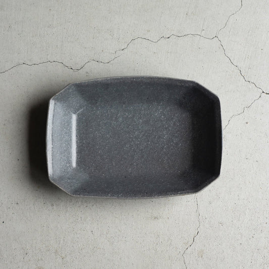 八角鉢 小 グレー釉｜古谷製陶所（信楽焼 陶器）【古3】