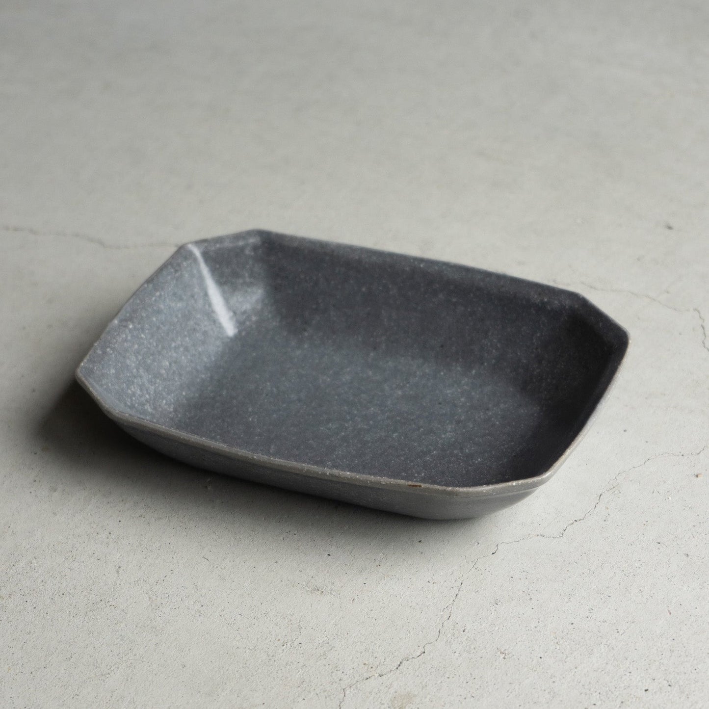 八角鉢 小 グレー釉｜古谷製陶所（信楽焼 陶器）【古3】