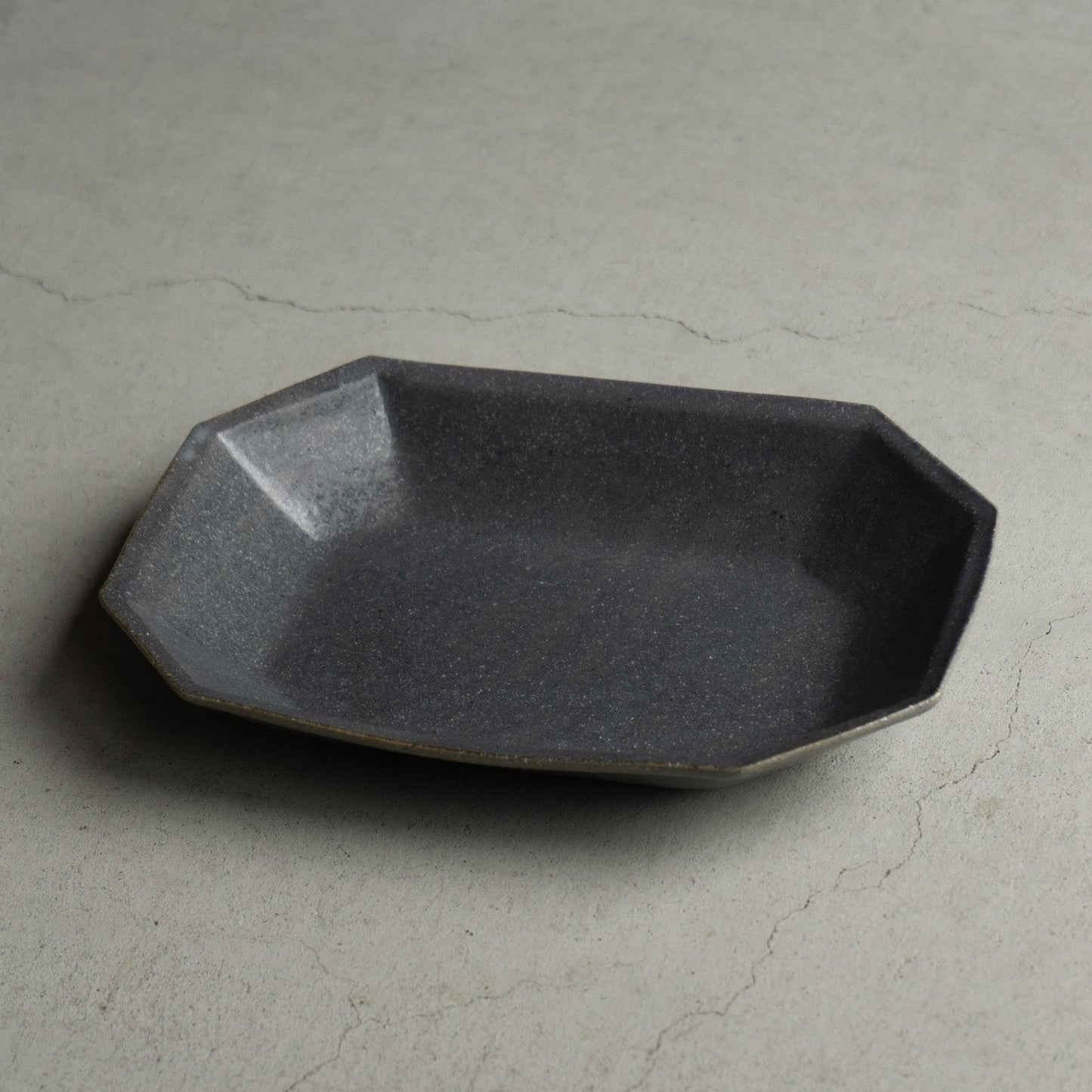 八角鉢 大 グレー釉｜古谷製陶所（信楽焼 陶器）【古13】