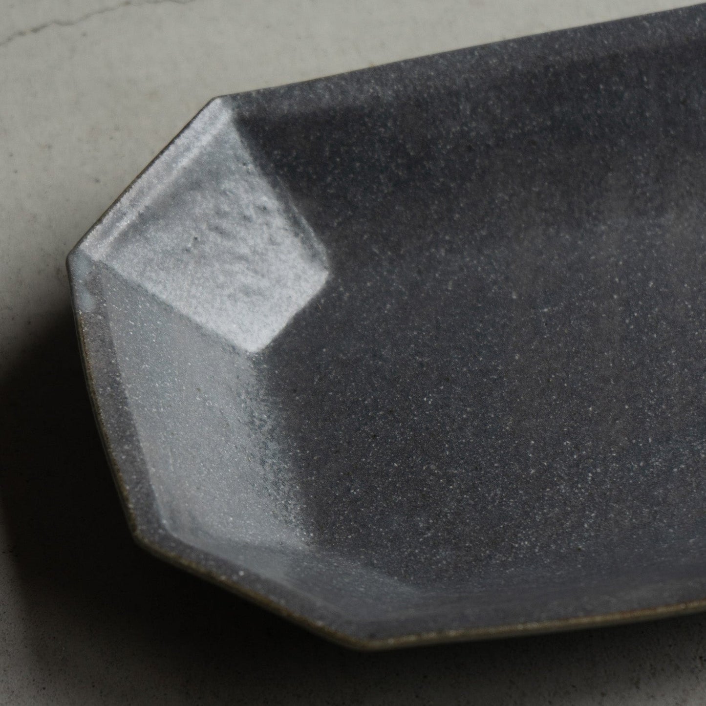 八角鉢 大 グレー釉｜古谷製陶所（信楽焼 陶器）【古13】