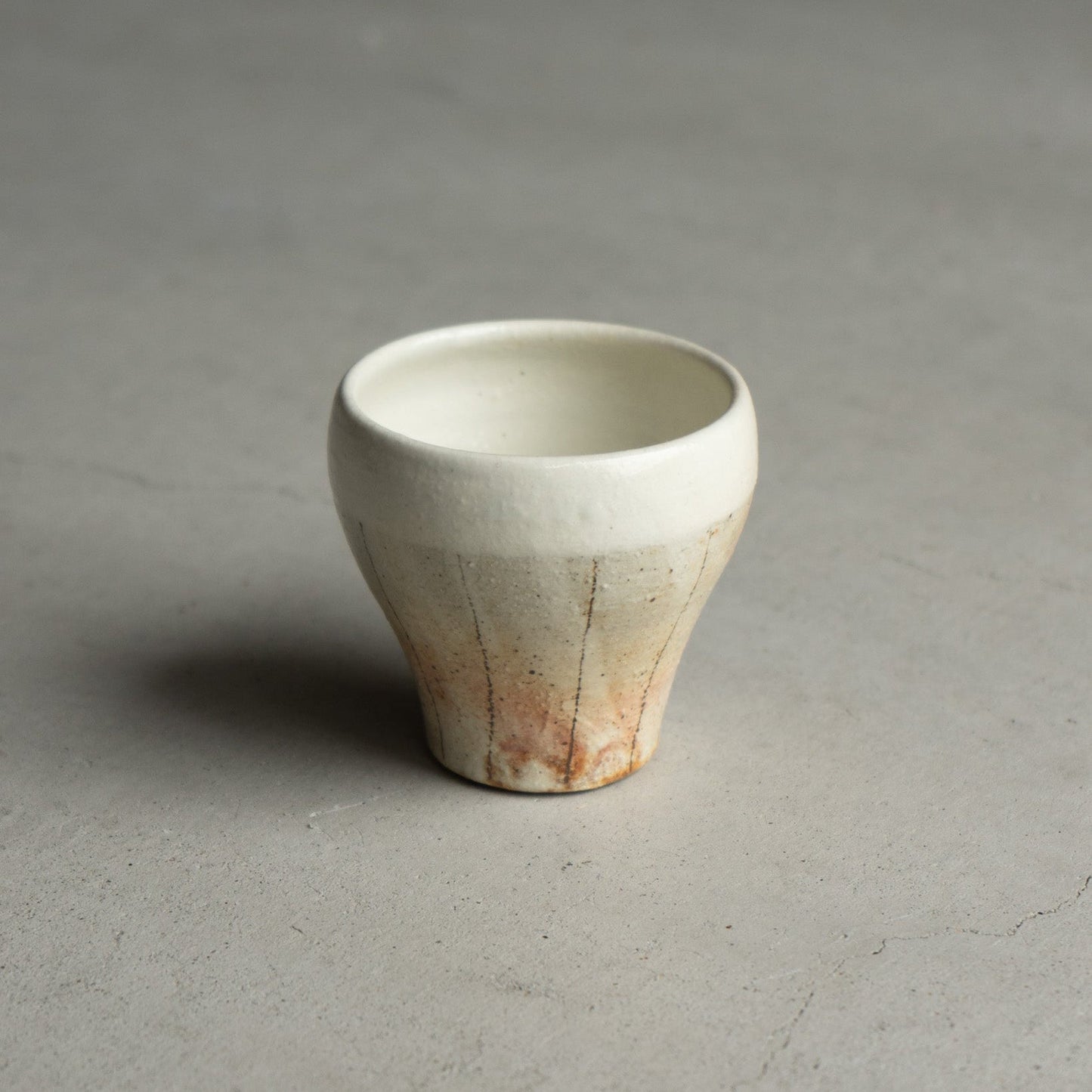 フリーカップ 大  たて鉄線｜古谷製陶所（信楽焼 陶器）【古23】