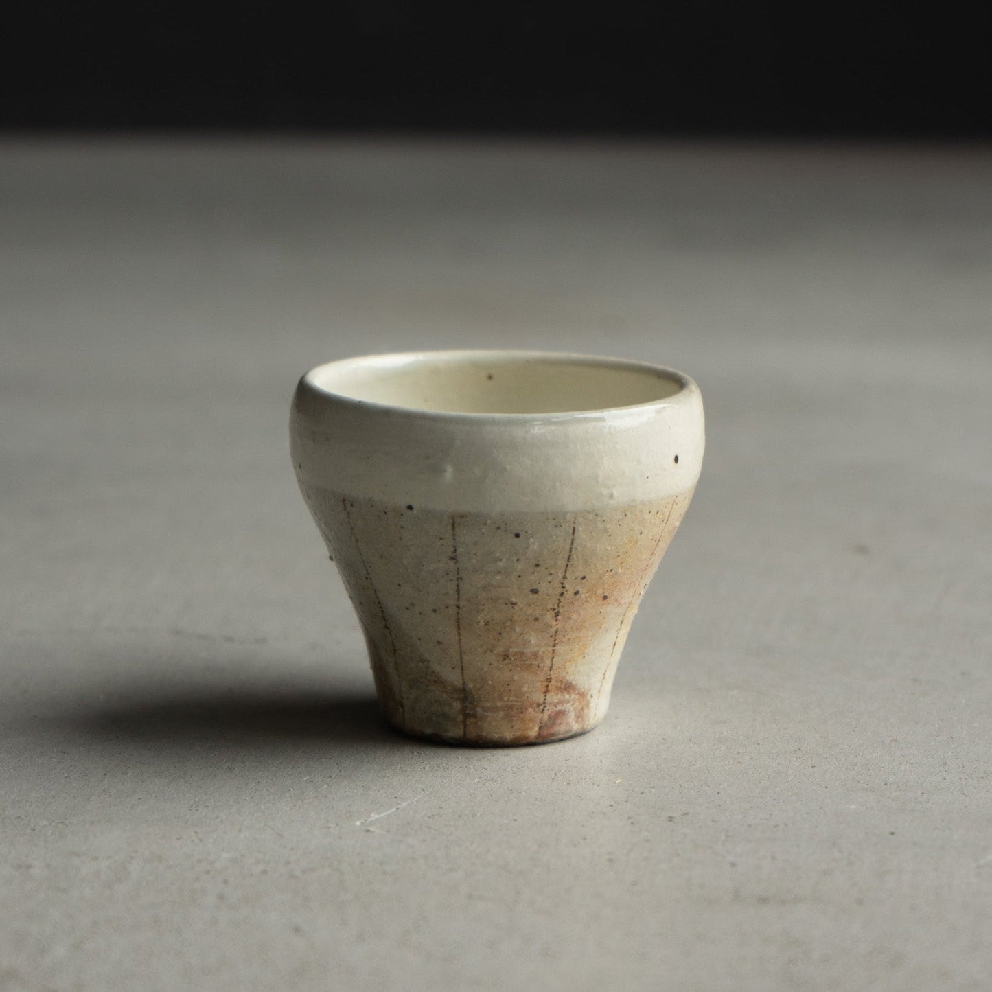 フリーカップ 小  たて鉄線｜古谷製陶所（信楽焼 陶器）【古24】
