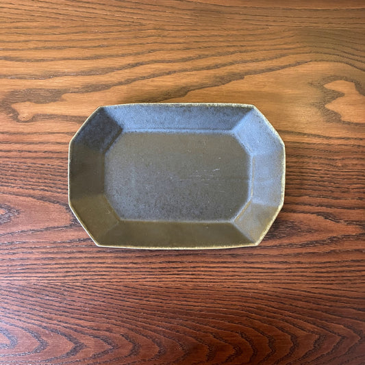 八角プレート 小  サビ釉｜古谷製陶所（信楽焼 陶器）【古31】