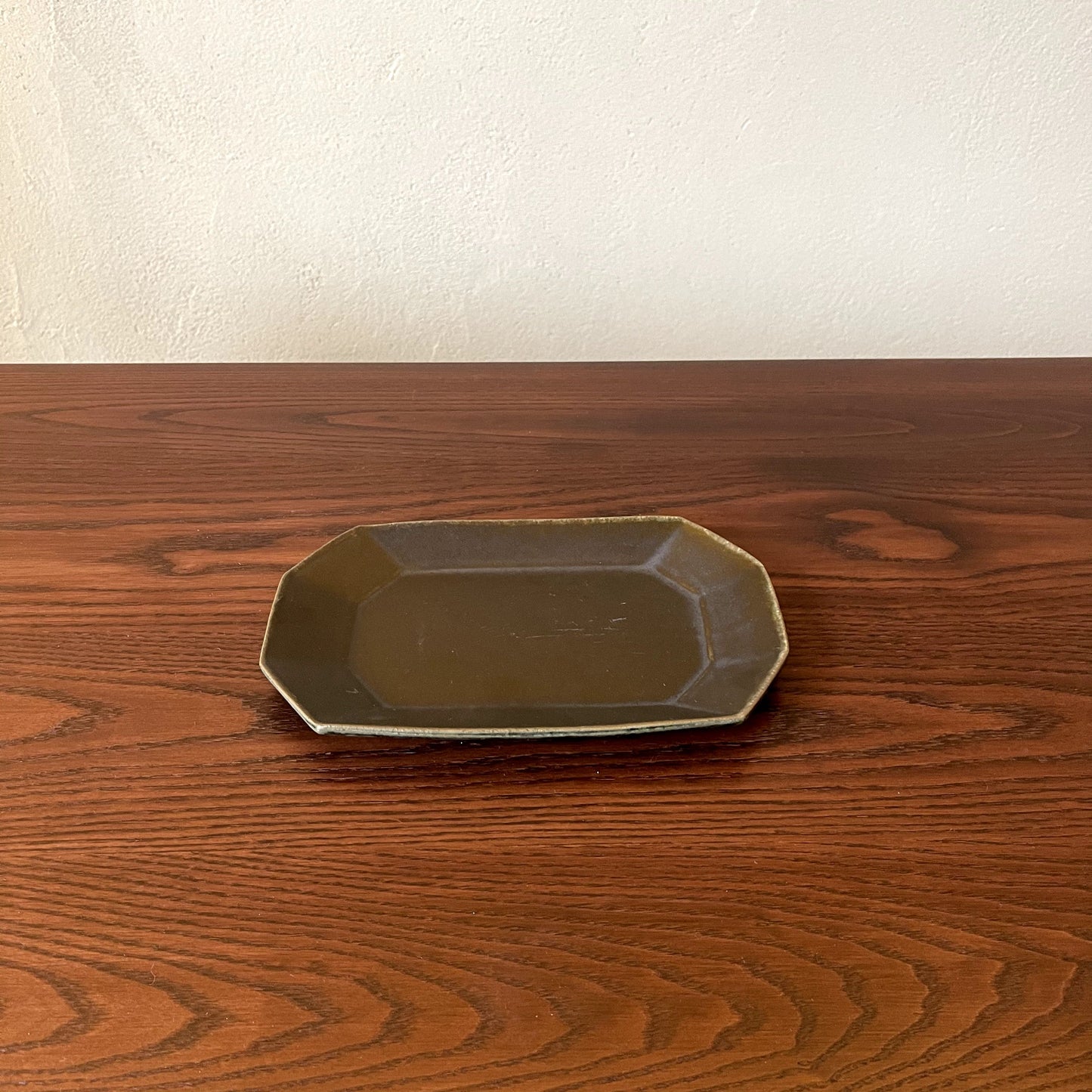 八角プレート 小  サビ釉｜古谷製陶所（信楽焼 陶器）【古31】