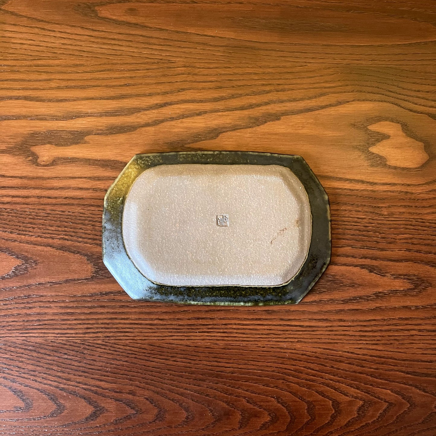 八角プレート 小  サビ釉｜古谷製陶所（信楽焼 陶器）【古31】