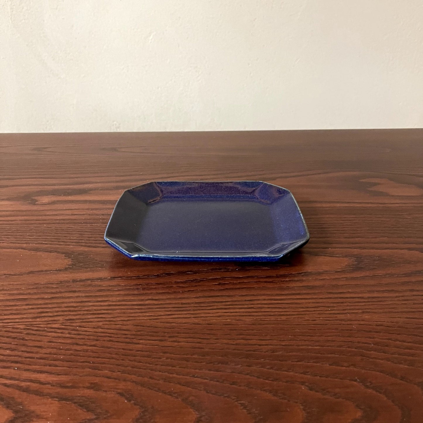 八角ケーキ皿  瑠璃釉｜古谷製陶所（信楽焼 陶器）【古36】